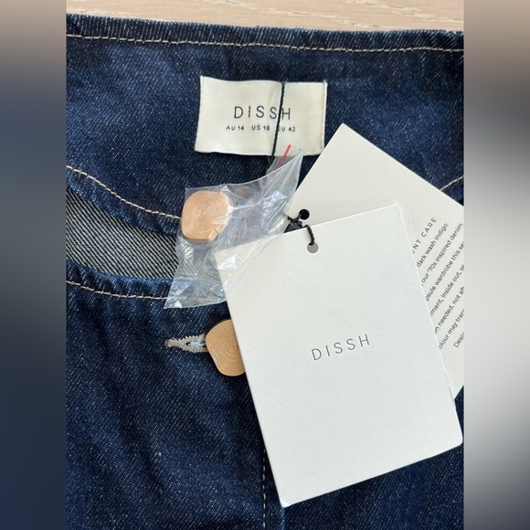 NWT Dissh OLLY Denim Vest INDIGO SZ 10 - Picture 10 of 13
